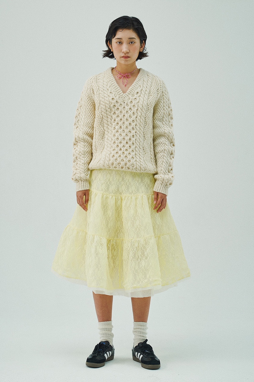 Cecile Lace Skirt (Lemon)